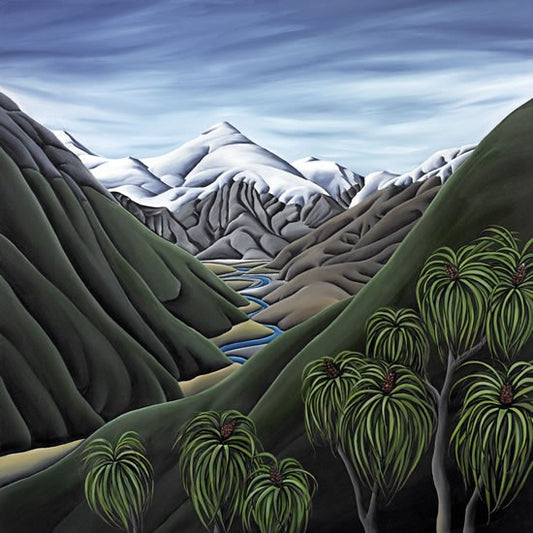 Beyond The Cascade - Art Print By Diana Adams