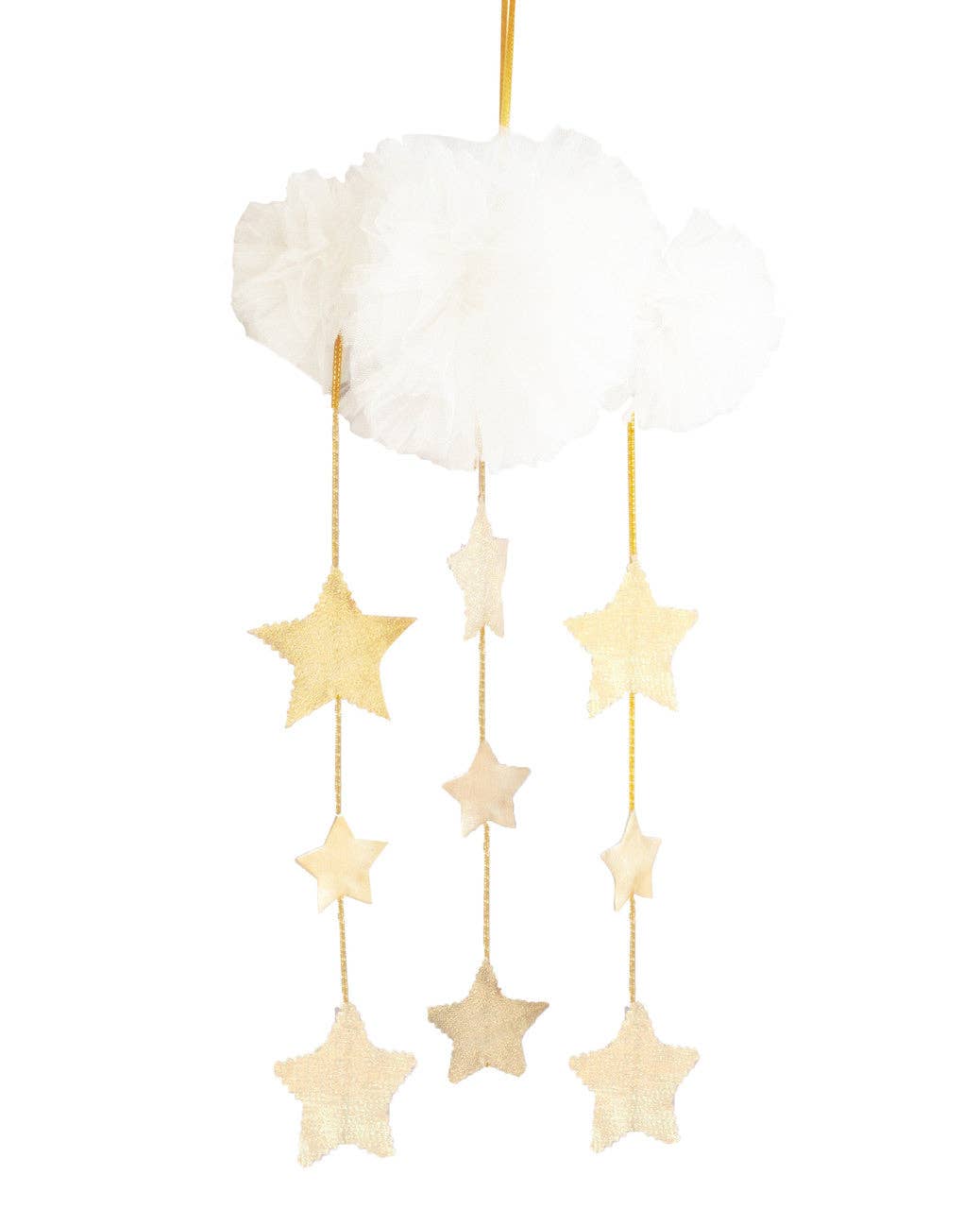 Tulle Cloud Mobile | Ivory & Gold
