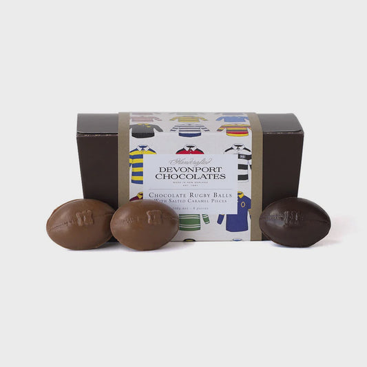 Salted Caramel Rugby Balls, Box of 8