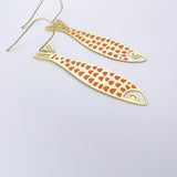 Midi Fishy in Gold/Orange