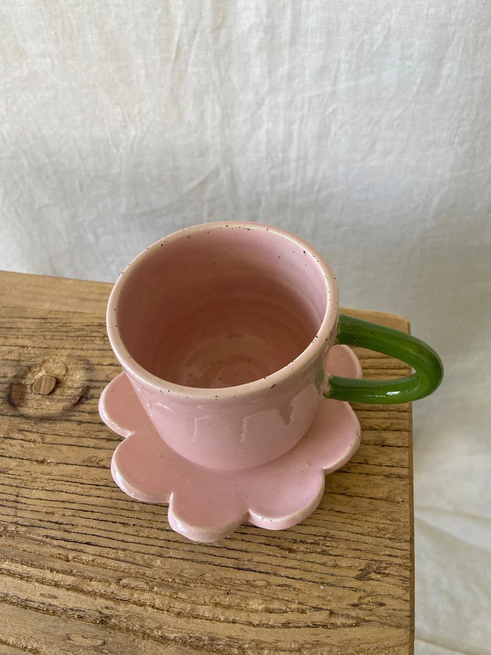 Flower Tea Set | Pink& Orange or Pink & Green