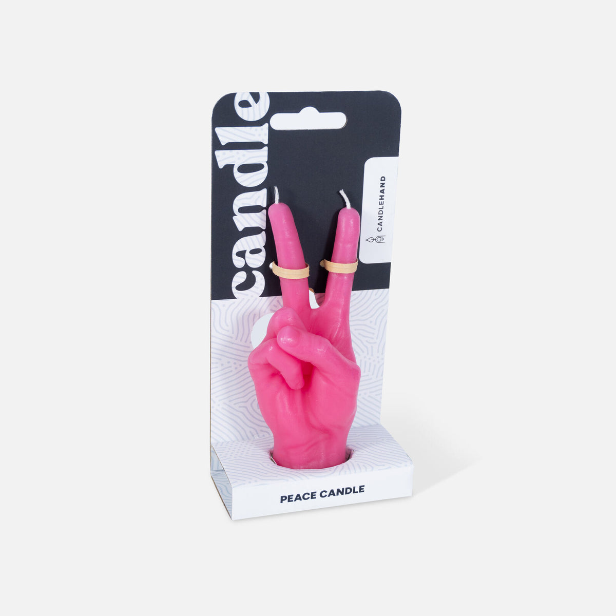 Candle Hand Peace Candle Hand Pink - small