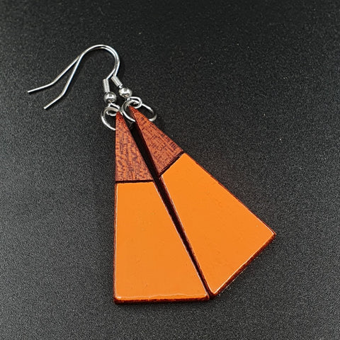 Wooden Drop Earrings