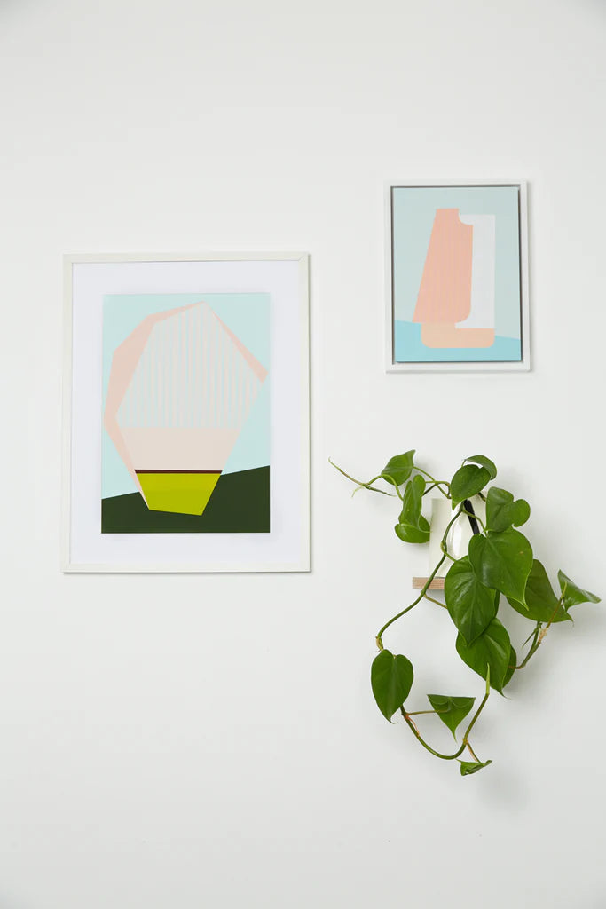 Round Floating Shelf | Black or White