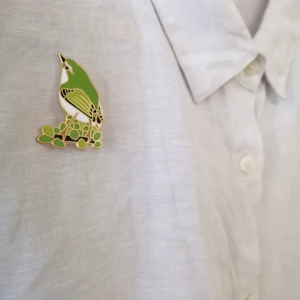 Enamel Pin| Rifleman Titipounamu