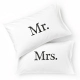 Mr & Mrs Pillow Case Set