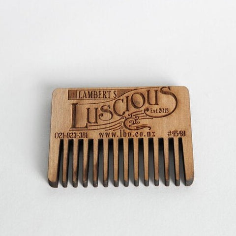 Lamberts Luscious Rimu Wood Beard Comb