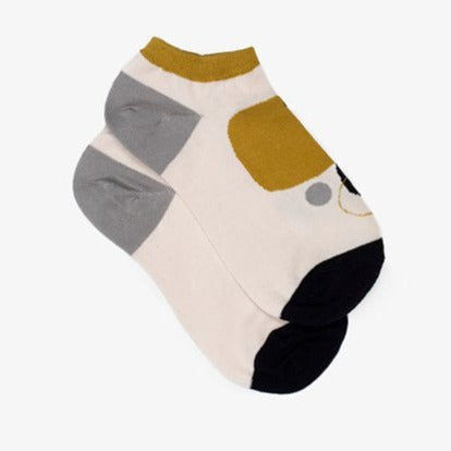 Abstract Ankle Sock | Chartreuse
