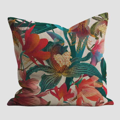 FLOX | Hemp Cushion - Orchid & Magnolia