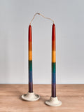Rainbow Dinner Candle Set