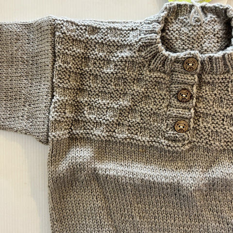 Hand Knitted Merino Wool Jumper |12-18 m