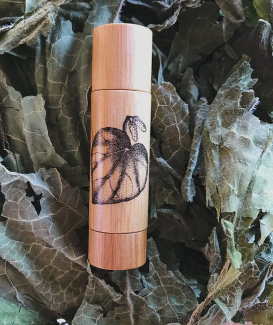 Kawakawa + Mint Lip Balm Bamboo Tube