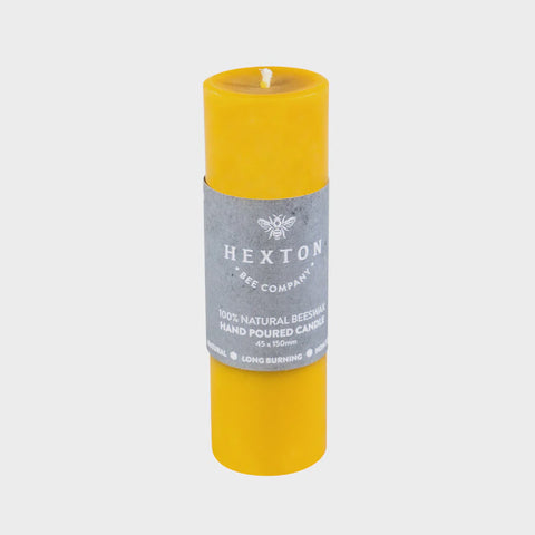 Solid Pillar Beeswax Candle 45x150mm