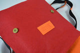 EcoFelt Backpack | Harakeke Weave Red