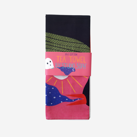 Studio Soph Tea Towel | Bird & Skull