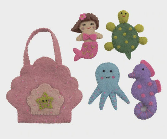 Pashom | Mermaid Finger Puppet Set