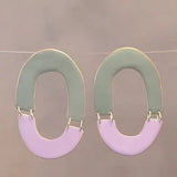 Arch Earring | Olive/Violet