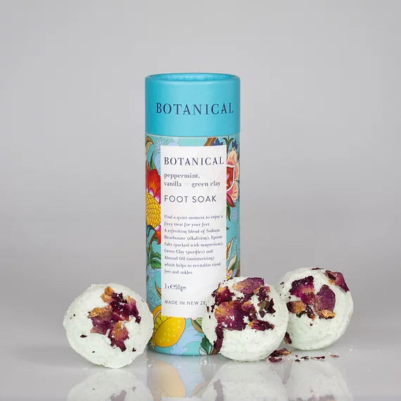 Peppermint, Vanilla + Green Clay Foot Soak Trio