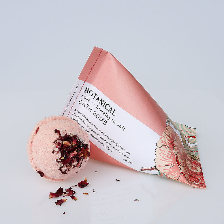 ROSE + HIMALAYAN SALT BATH BOMB