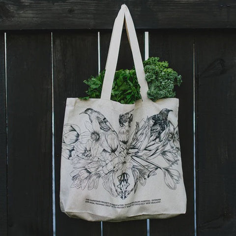 The Paper Rain Project | Flora Hemp Tote Bag