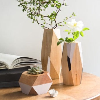 Kauri Faceted Vase — Small